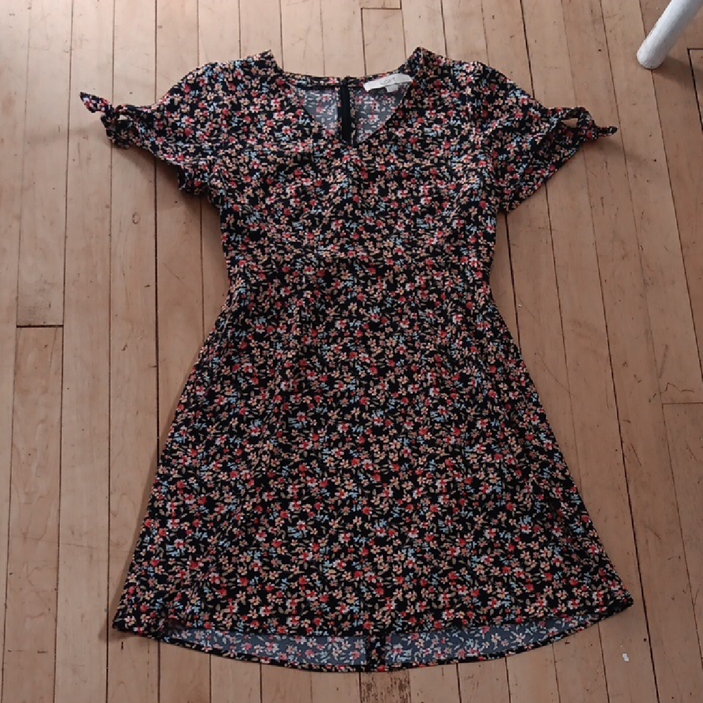 LOFT Multicolor Floral Dress